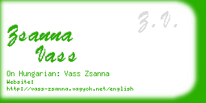 zsanna vass business card